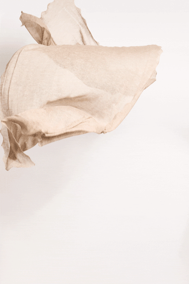 scalloped edge cashmere scarf