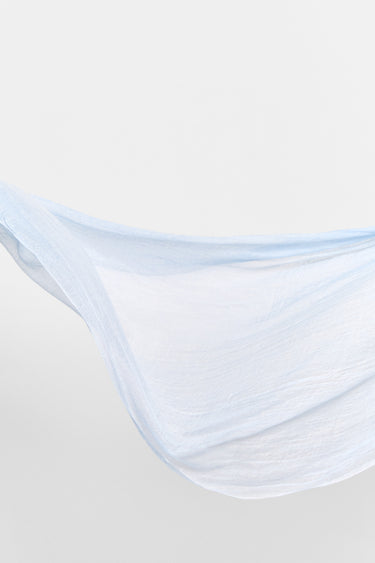 sheer fringed cashmere scarf
