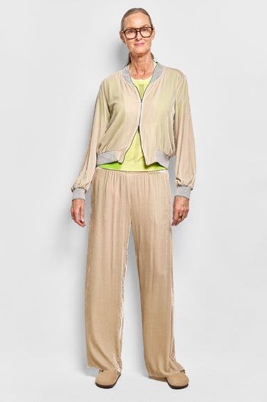 luca silk velvet bomber jacket