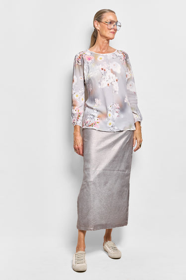 skye laminated skirt
