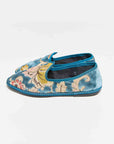 the sunday blue velvet brocade slide