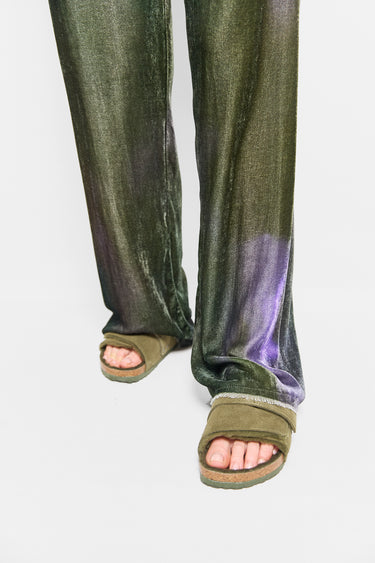 mist print velvet slouchies