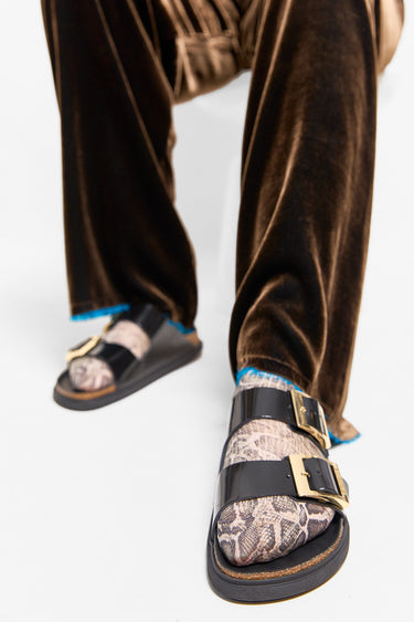 Maria La Rosa savage snake skin socks