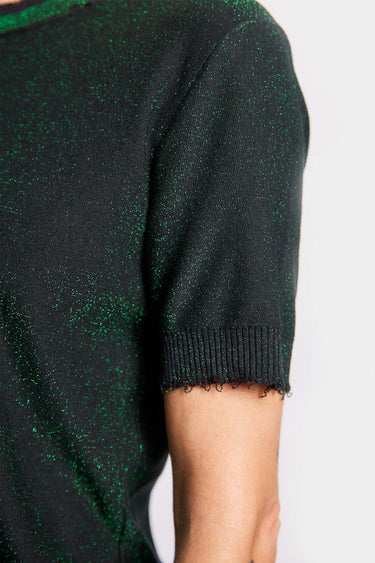 spencer emerald silk cashmere tee