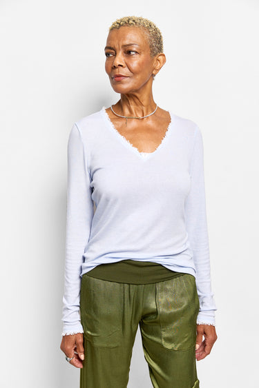 sybille wool v-neck top