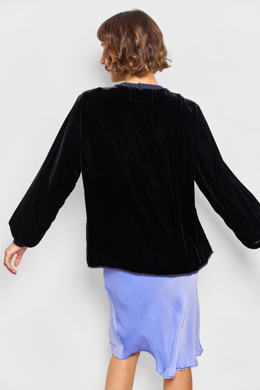 talitha silk velvet top