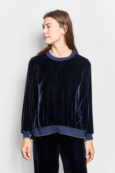 talitha silk velvet top