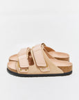 birkenstock uji high shine new beige nubuck leather