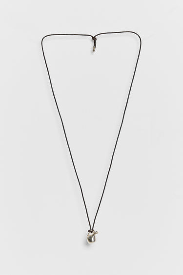 untied jewellery amphora brushed silver necklace