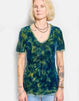 velly marble silk velvet tee