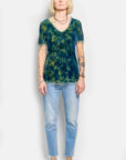 velly marble silk velvet tee