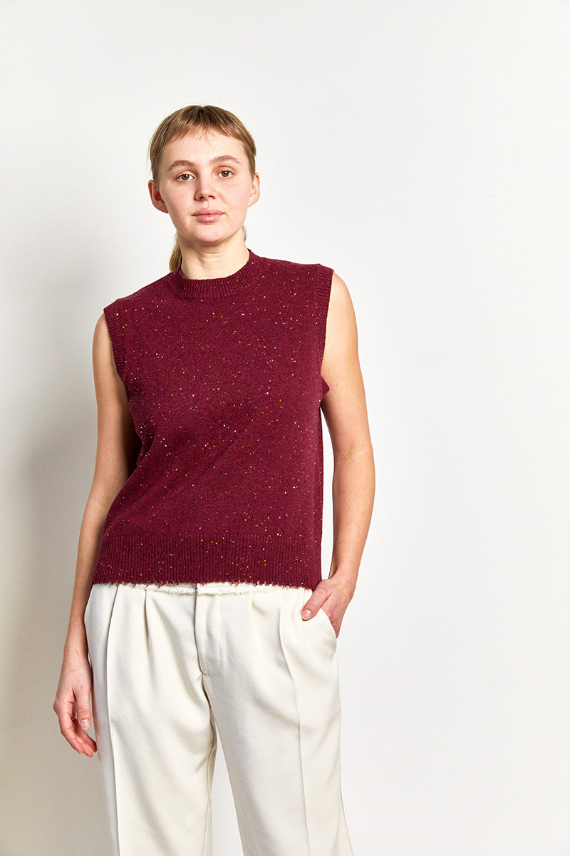 jasper cashmere vest.