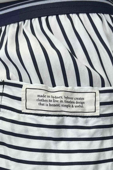 luke stripe silk boxer short