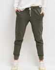 skip silk lined luxury tracksuit pant.