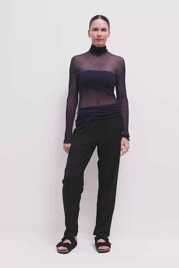 Wool pinstripe Dax pant.