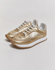 byfreer - Metallic gold Comme des Garcons x Spalwart Sneakers.