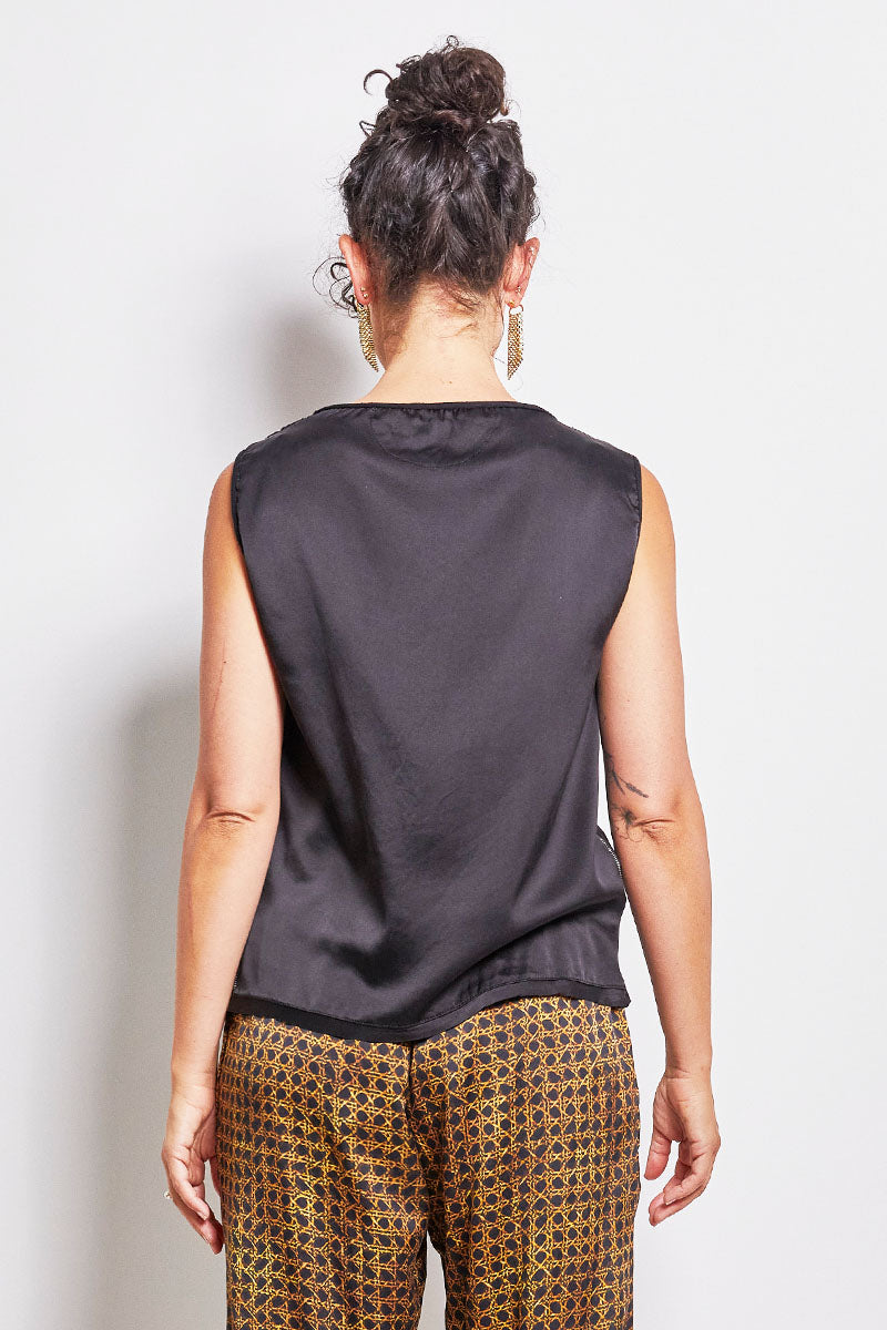 angel opaque silk top