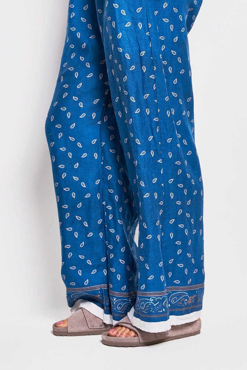 cleo bandana linen pant