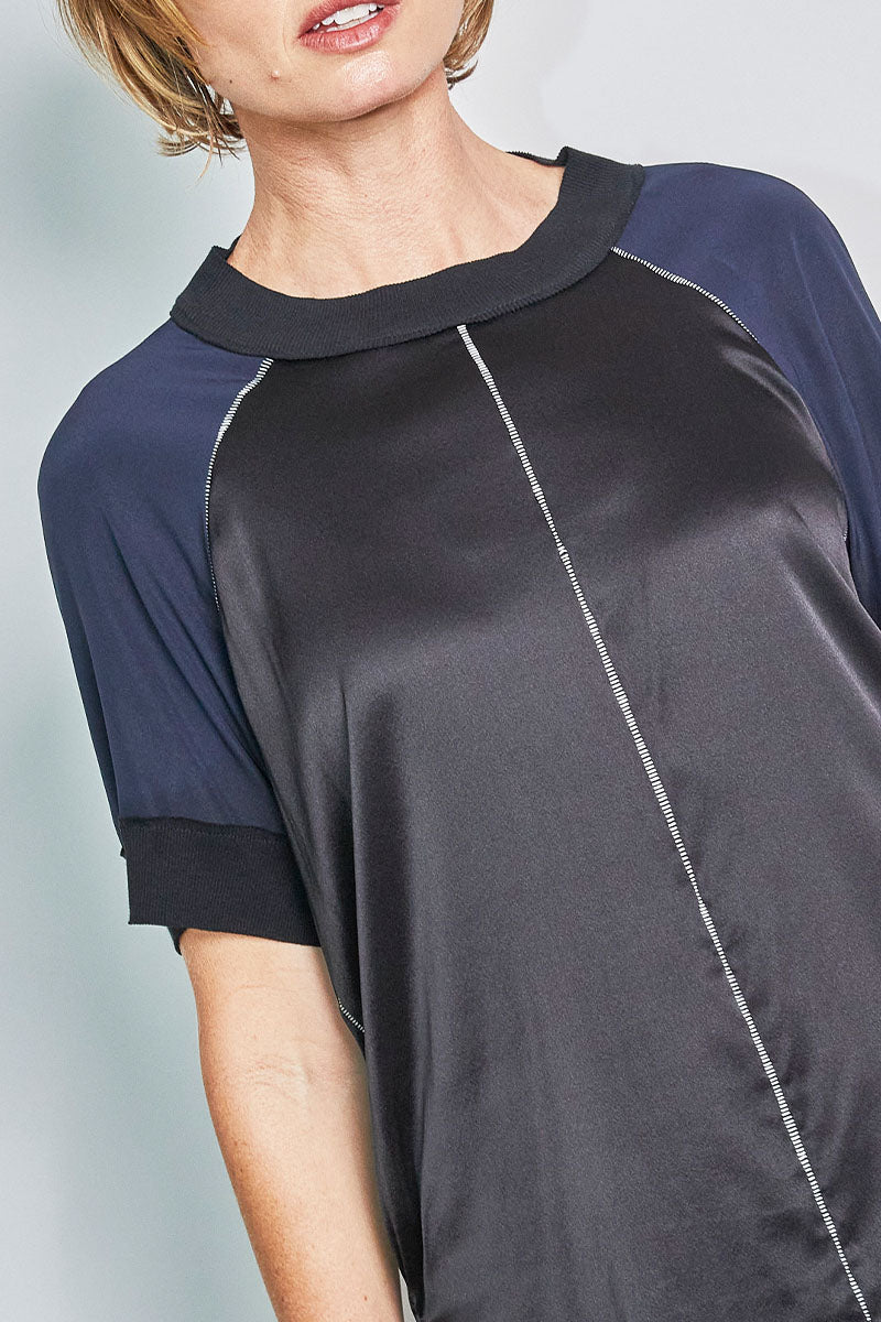 sunny raglan silk tee