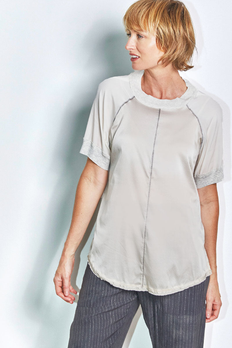 sunny raglan silk tee